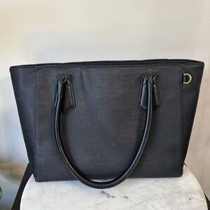 Dagne Dover Classic Signature Tote Purse Bag Black work laptop bag